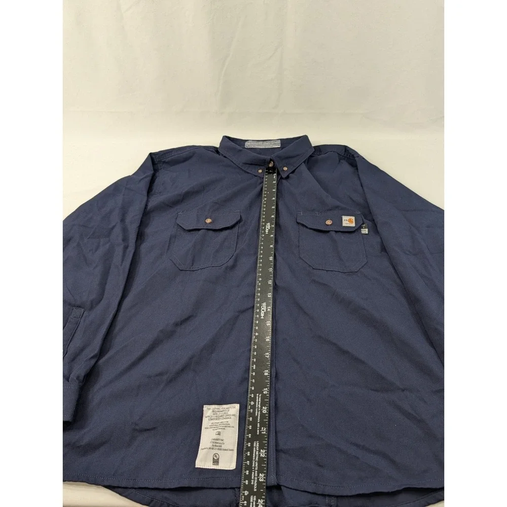 Women's‎  Carhartt FR Flame Resistant Navy Blue Shirt  CAT2 NFPA XXL